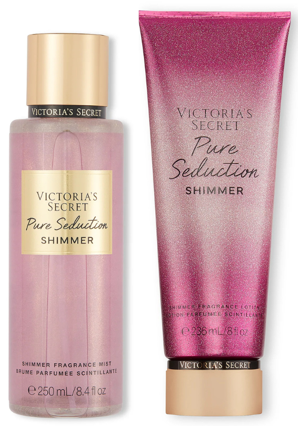 KIT BODY SPLASH + CREME CORPORAL PURE SEDUCTION SHIMMER VICTORIA'S SECRET